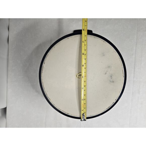 Vintage Celebrity Lexington Round 2 Quart Stoneware Casserole Dish Lid Blue - Picture 7 of 13